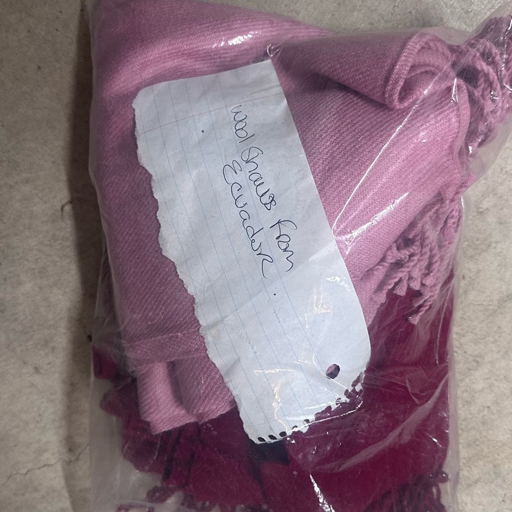 Wool Shaws Bundle from Ecuador Pink & Magenta